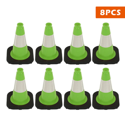 Flexible Black Base PVC Traffic Cone 12 - 36Inch with Reflective Collar
