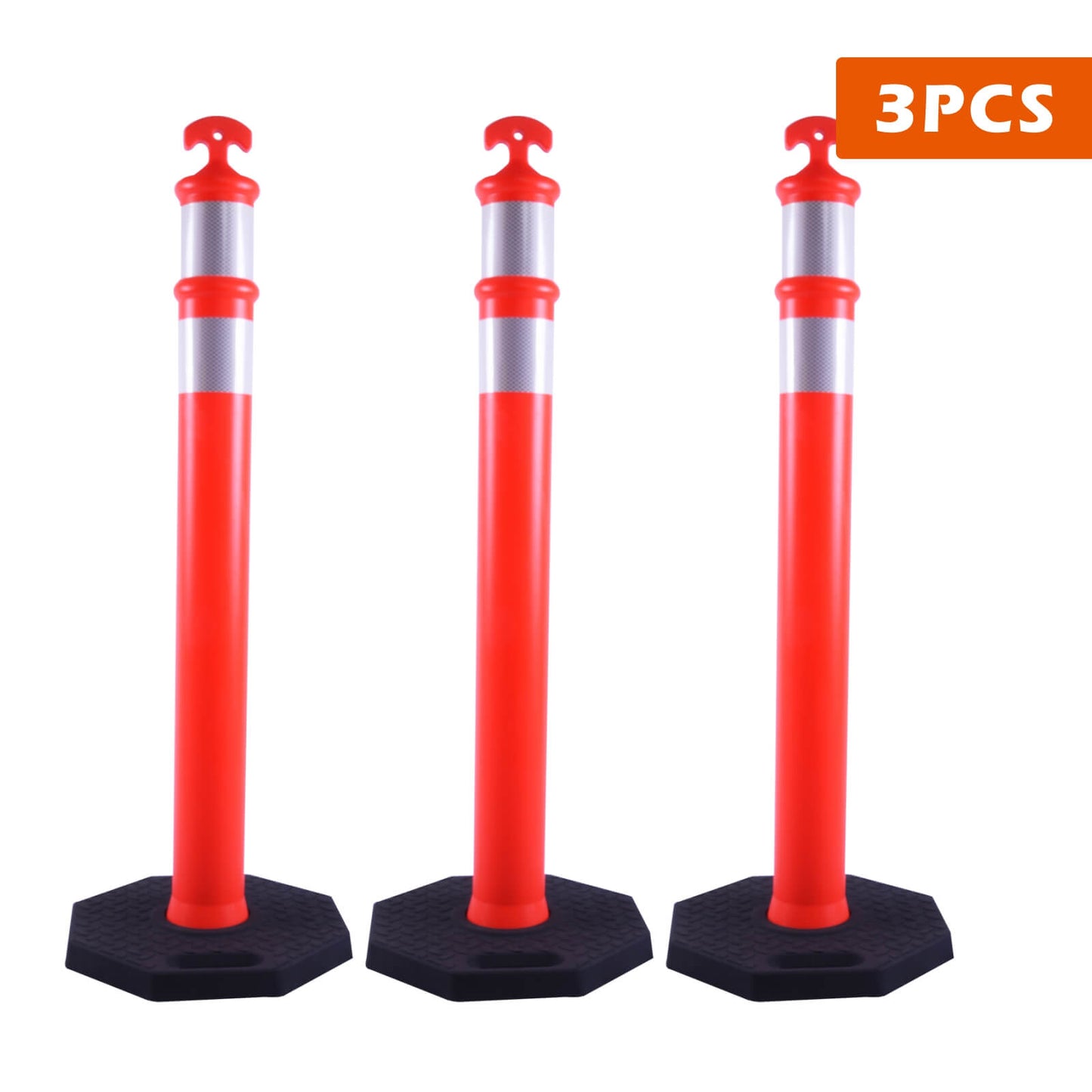 Delineator Post /Base with Reflecive Tape