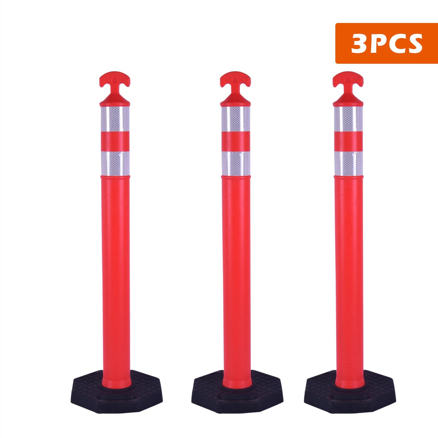 Delineator Post /Base with Reflecive Tape