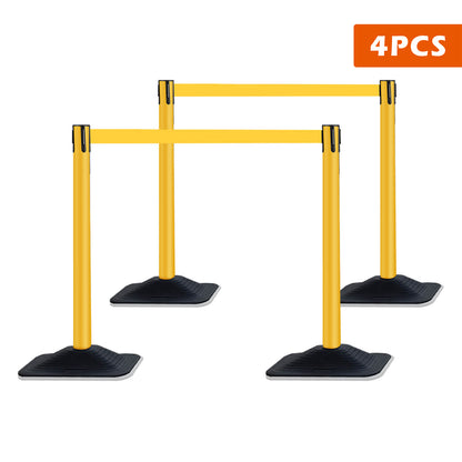 10Ft Length Plastic Retractable Stanchion 6Sets