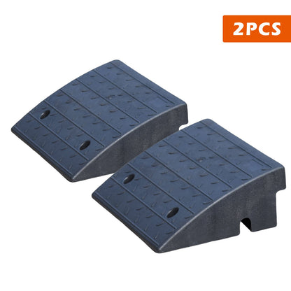 Heavy Duty Black Rubber Curb Ramp 4''-7''