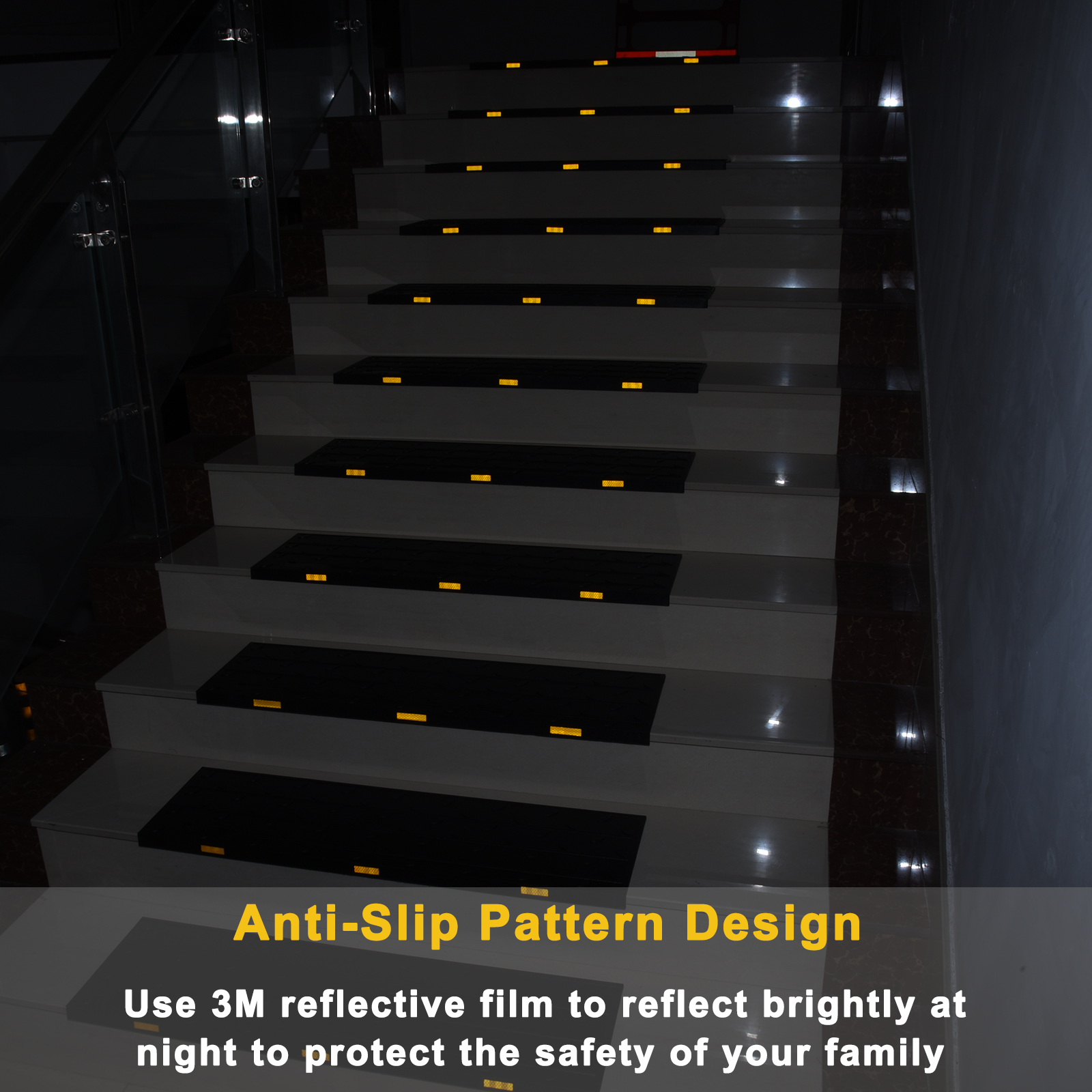 Anti-Slip Pattern Design; Use 3M reflective film to reflect brightly at night to protect the safety of your family;