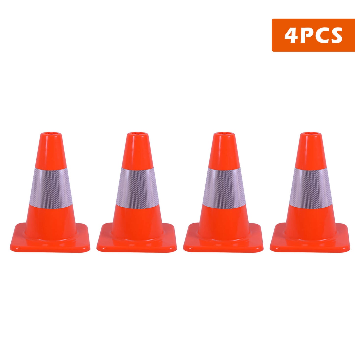 Flexible PVC Traffic Cone 12 - 28Inch with Reflective Collar