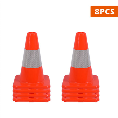 Flexible PVC Traffic Cone 12 - 28Inch with Reflective Collar