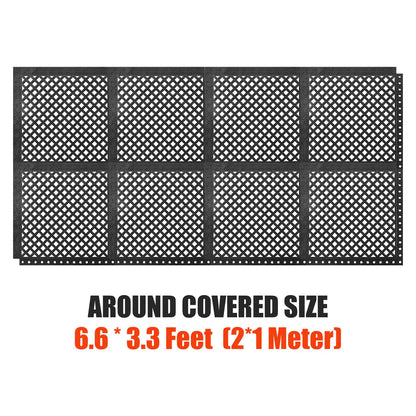 Anti-FatigueRubber Workplace Mat: AROUND COVERED SIZE 6.6 * 3.3 Feet [2*1 Meter]