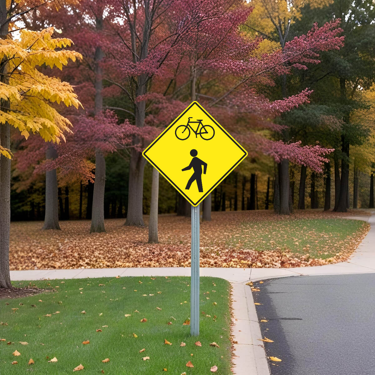 Bicycle Crossing Sign-5
