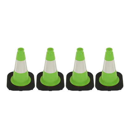 Heavy-Duty Traffic Cones 12/18/28/36 Inch, PVC Safety Cone with Reflective Stripe