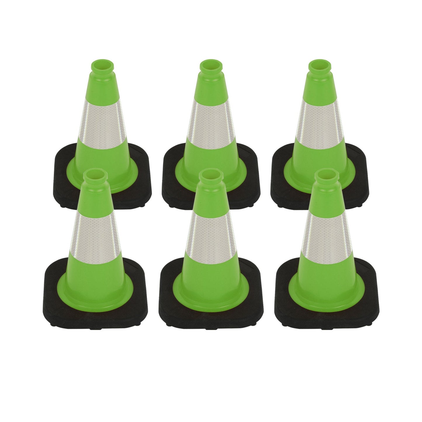 Heavy-Duty Traffic Cones 12/18/28/36 Inch, PVC Safety Cone with Reflective Stripe