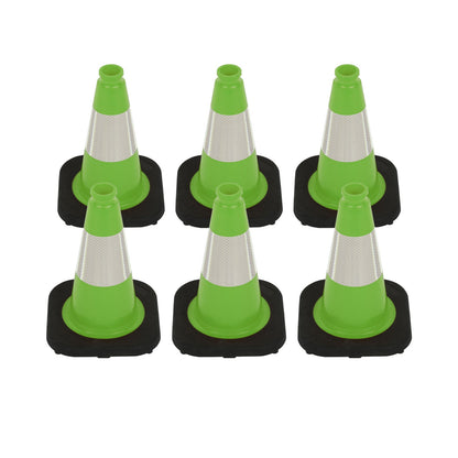 Heavy-Duty Traffic Cones 12/18/28/36 Inch, PVC Safety Cone with Reflective Stripe