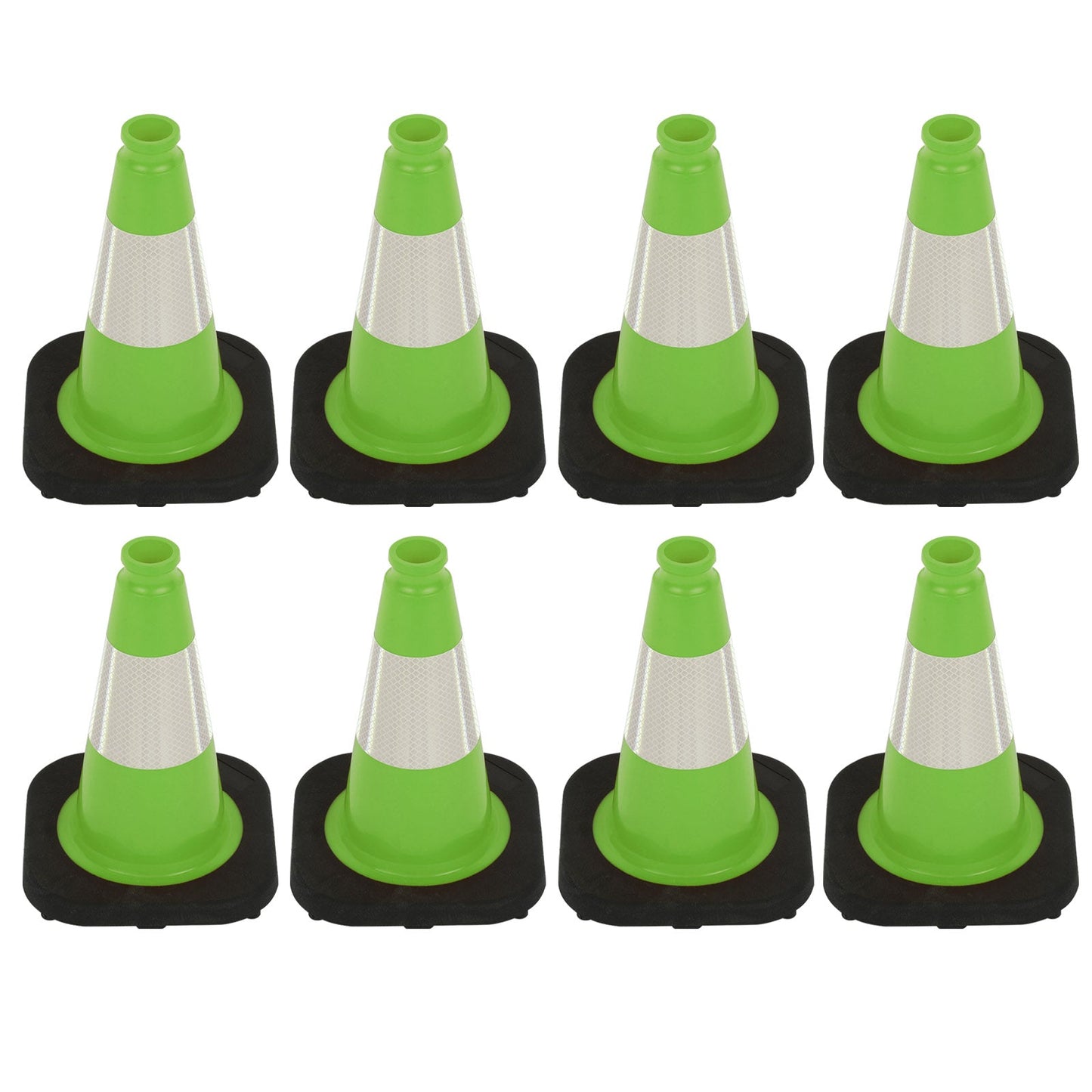 Heavy-Duty Traffic Cones 12/18/28/36 Inch, PVC Safety Cone with Reflective Stripe