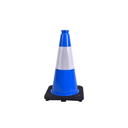 Heavy-Duty Traffic Cones 12/18/28/36 Inch, PVC Safety Cone with Reflective Stripe