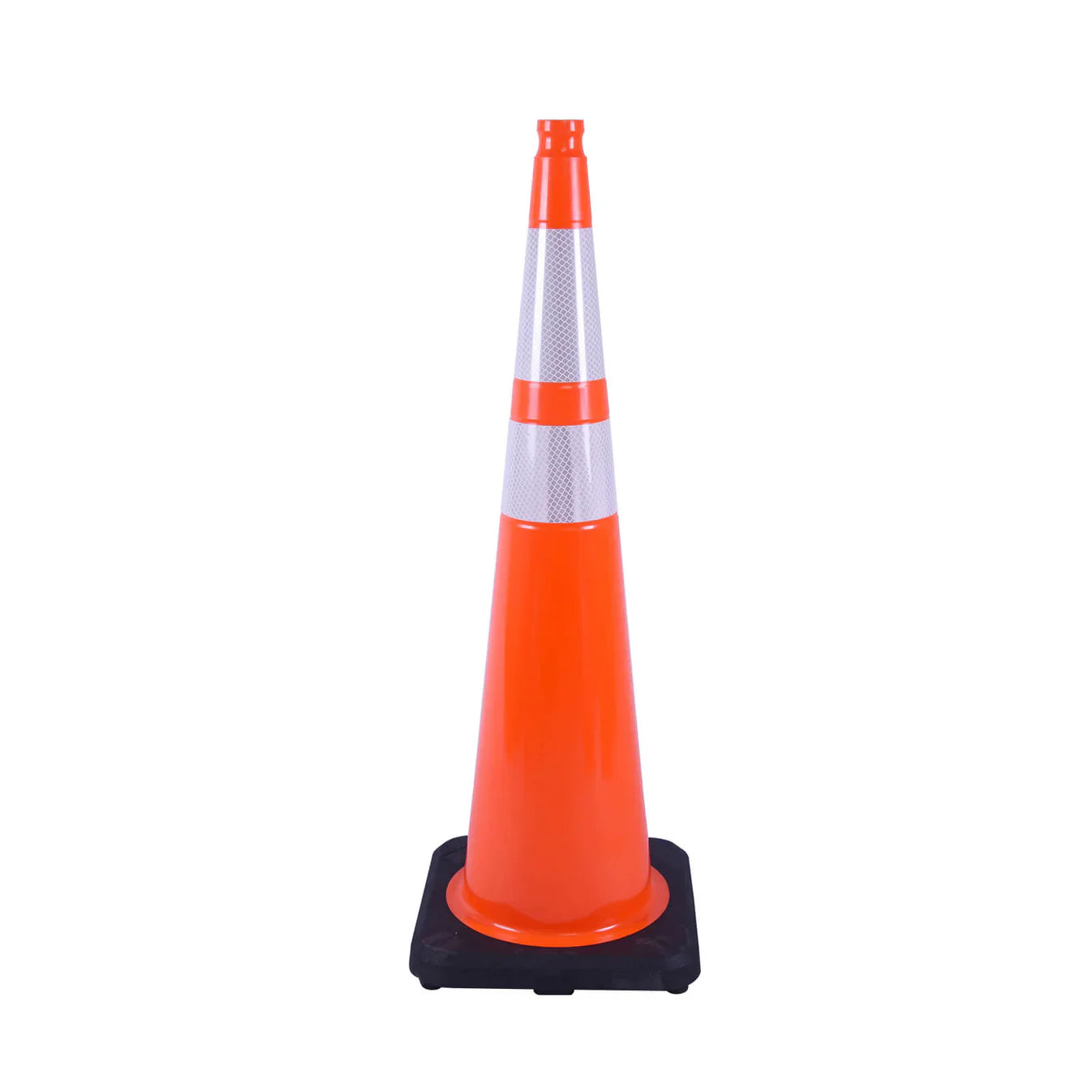 Heavy-Duty Traffic Cones 12/18/28/36 Inch, PVC Safety Cone with Reflective Stripe