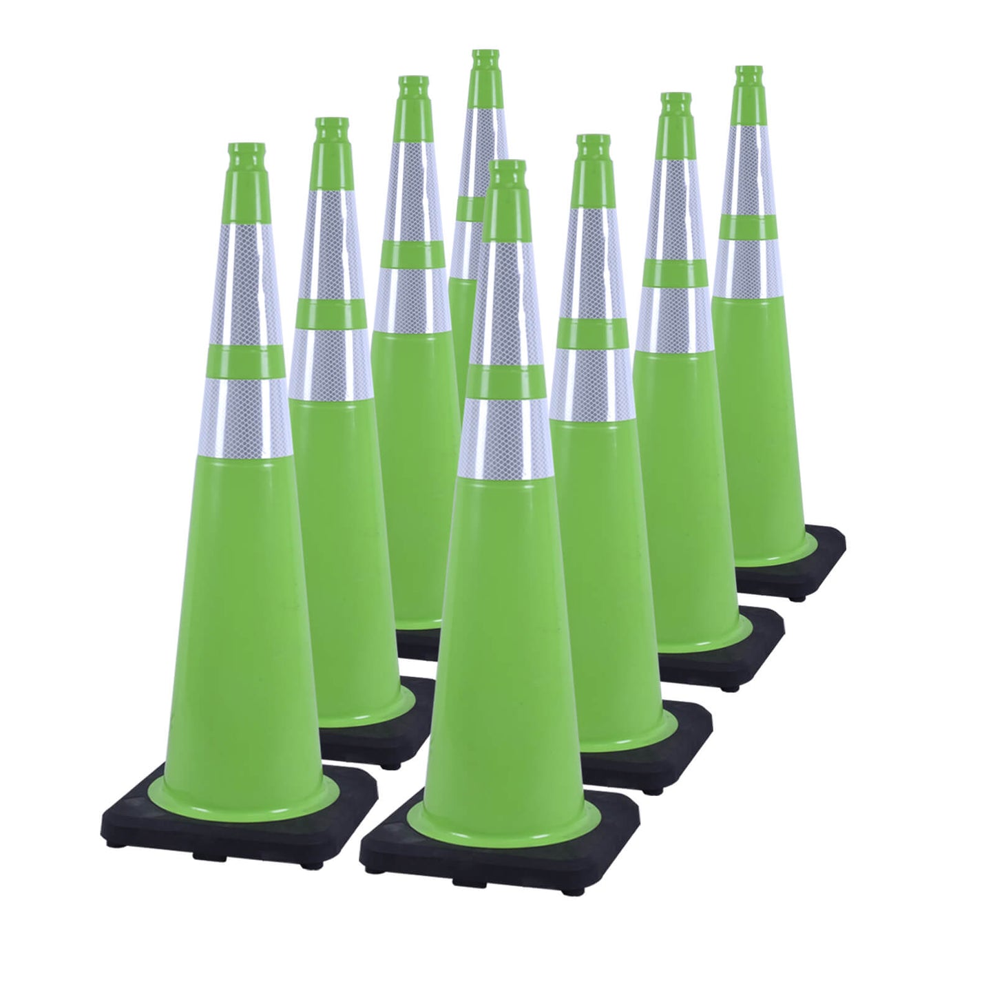 Heavy-Duty Traffic Cones 12/18/28/36 Inch, PVC Safety Cone with Reflective Stripe